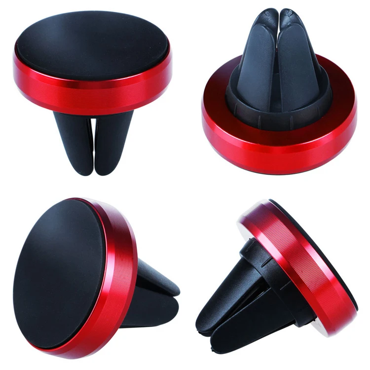 

Factory Wholesale Aluminum Magnetic Air Vent Car Phone Holder Mount, Gold;silver;black;rose gold;red