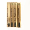 Black Charcoal Bristle Travel Adult Environmental Wood Fiber Bamboo 100% Biodegradable Soft Natural Toothbrush Fda