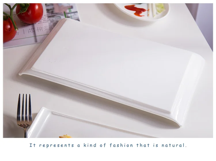 Porzellan Geschirr White Unique Porcelain Dinner Plate Set