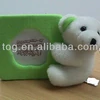 Customized Color Pattern Lovely Soft Fabric Plush Bear Animal Doll Photo frame