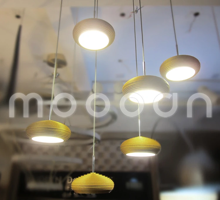Modern decorative Copper Bowl UFO LED pendant light for dining room