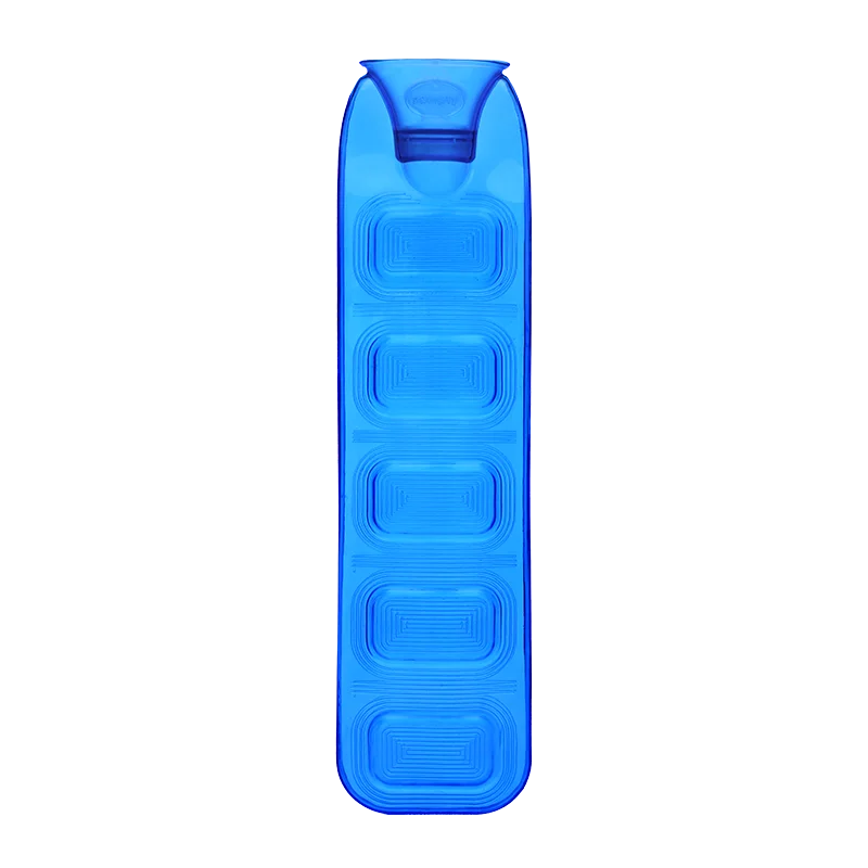 
2018 most popular portable long shape pvc hot water bottle young style varieties of fabric cover 