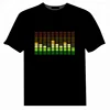 Large -scale concert popular music activated t shirt el wire t-shirts