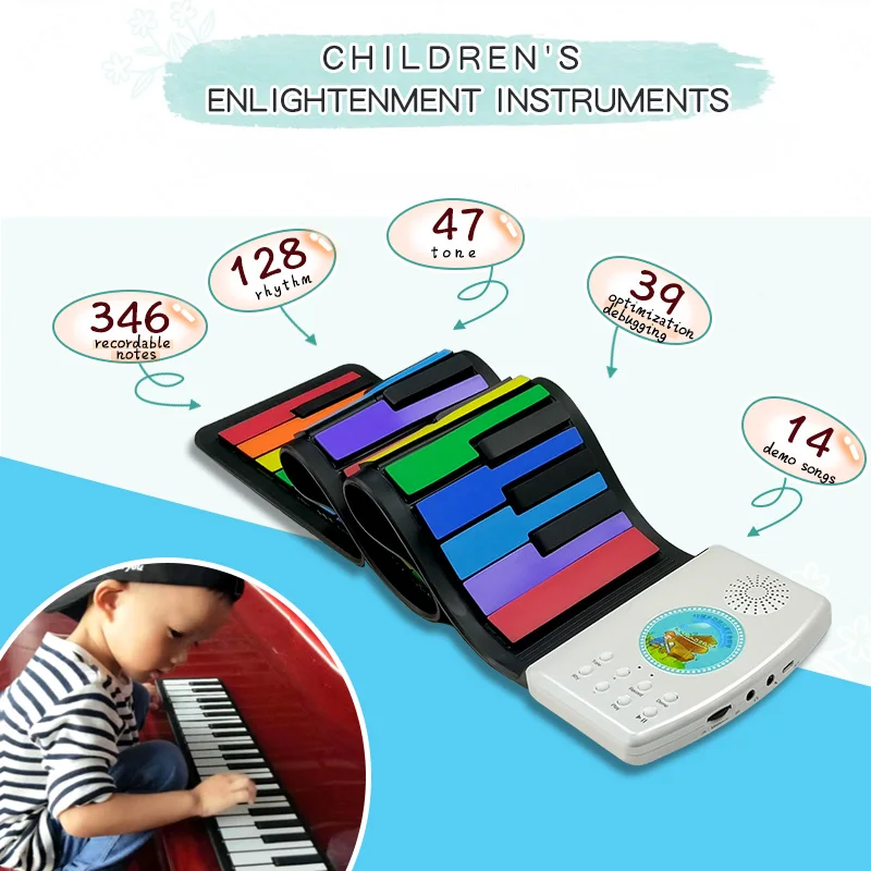 
49-Key Electronic Piano Keyboard Child Kids Educational baby piano 