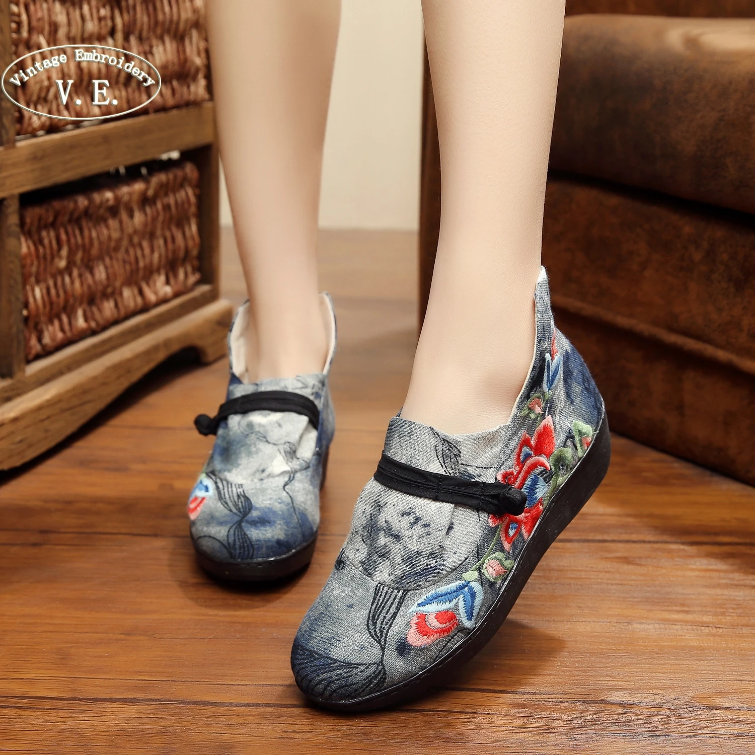 Aus einem chinesischen mädchen schuhe