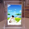 2016wholesale Crystal glass Photo Frame for decoration Gifts or Souvenirs 3d laser engrave