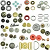 custom wholesale metal garment accessories fashion ring prong pearl four parts press metal snap button