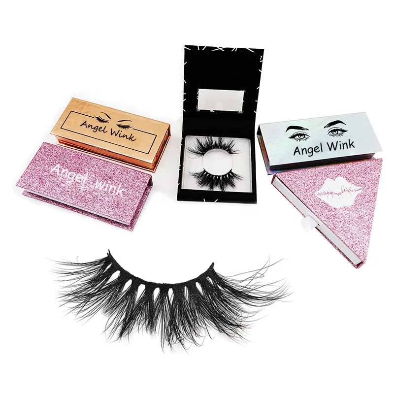 

2019 New style 25mm 5d eyelashes 3d mink eyelash private label mink eyelasheswith eyelashes package box