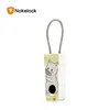 Nokelock new arrive 360 degree recognition smart fingerprint padlock be used in door/box/cabinet with steel rope
