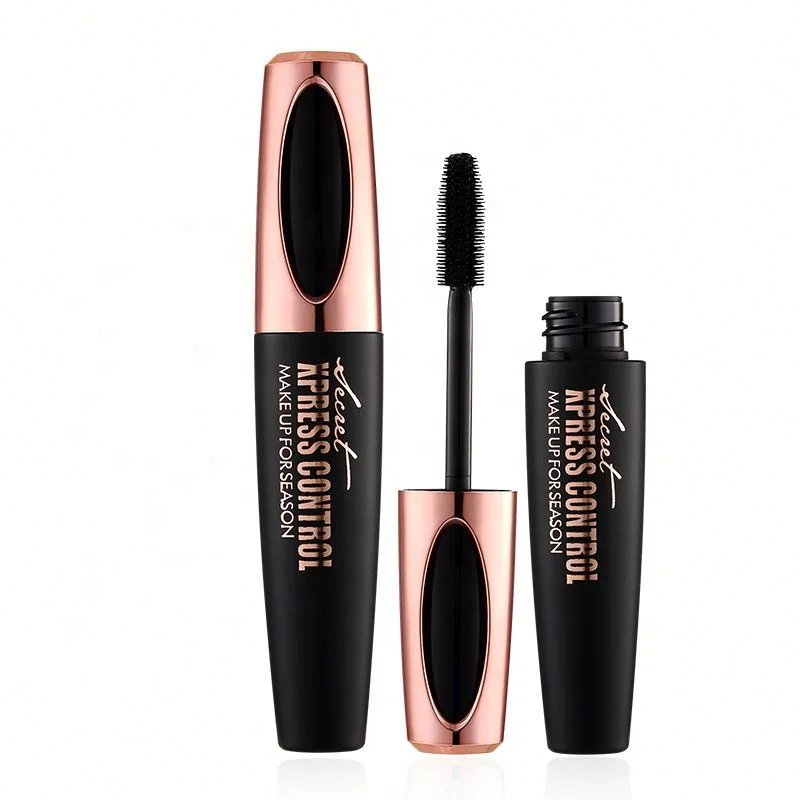 

2019 Hot Sale Makeup Eye lash Black Waterproof Volumizing 4D Silk Fiber EyeLash Mascara