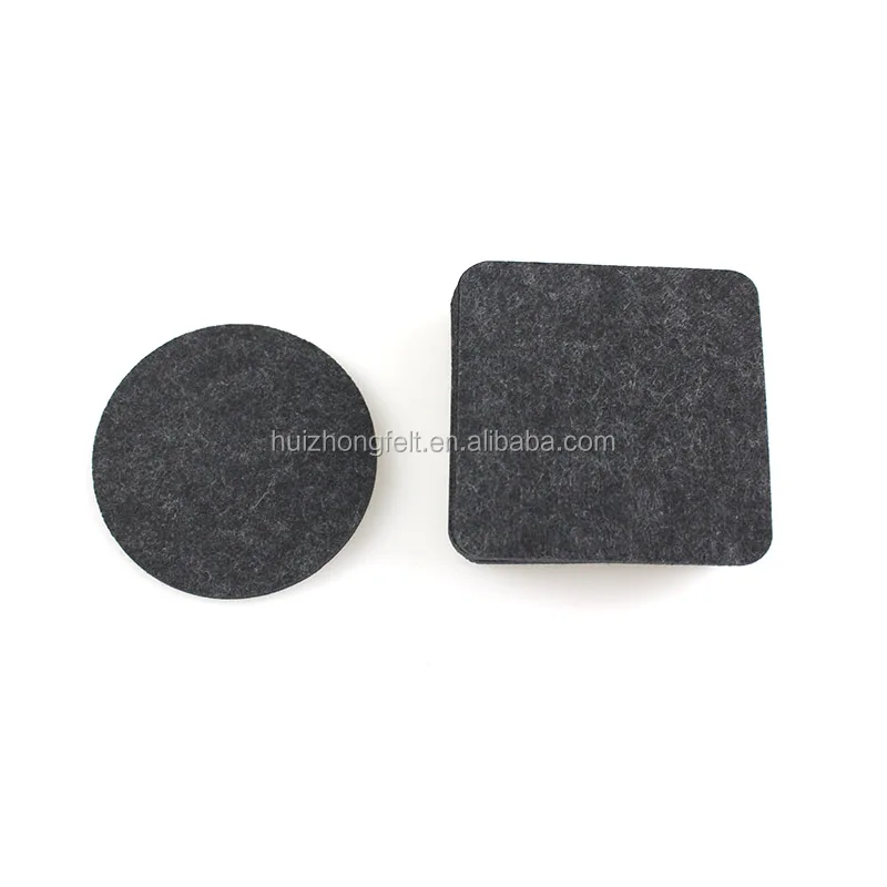 Plastic felt pad for coaster