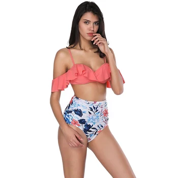 women's off the shoulder bathing suit