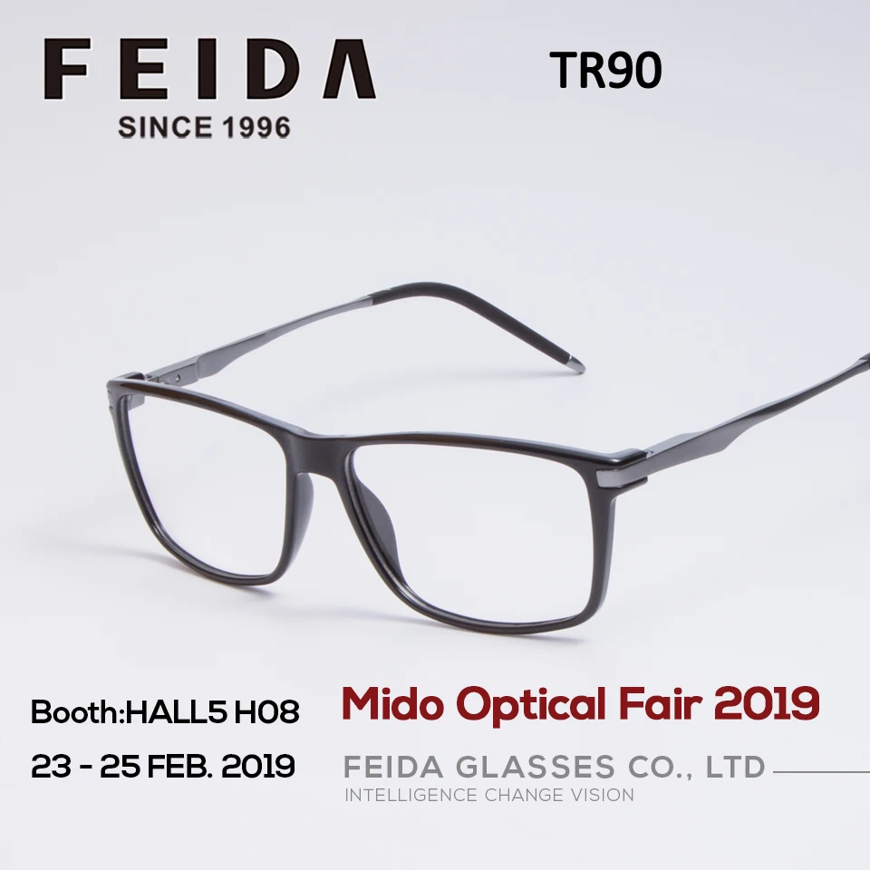 

Ready goods 6016 wholesale bulk product metal temple TR90 frames optical eyeglasses with Built-in spring hinge eyewear