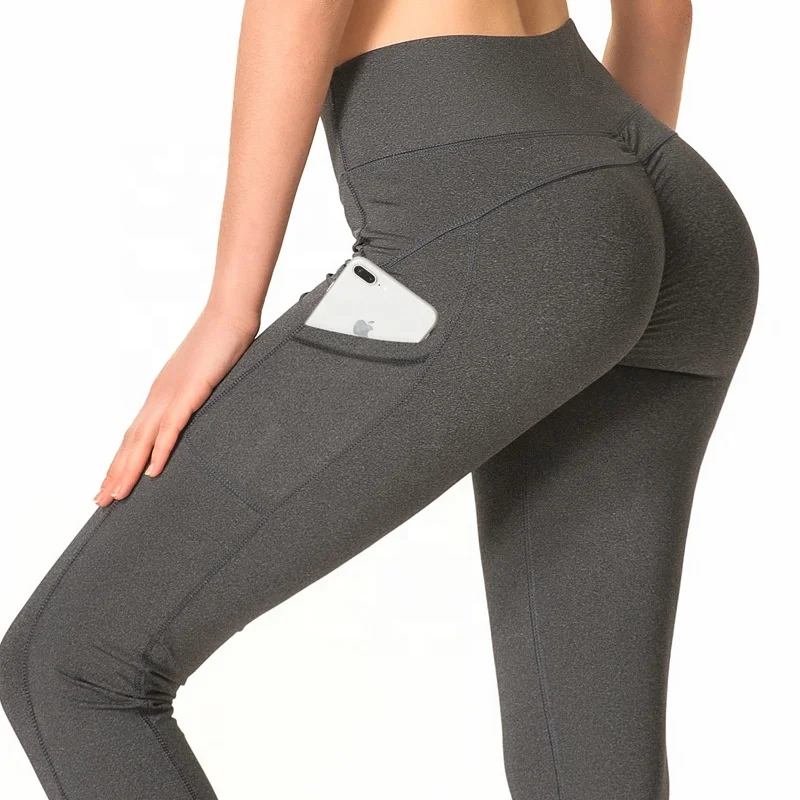 

New Hot Sales Hip Women Exercise Yoga Pants Fitness Slim Training Sports Yoga Leggings With Pocket, N/a