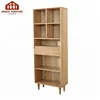 High Quality Modern Design Wooden Book Shelf/Library Book Case With Drawer