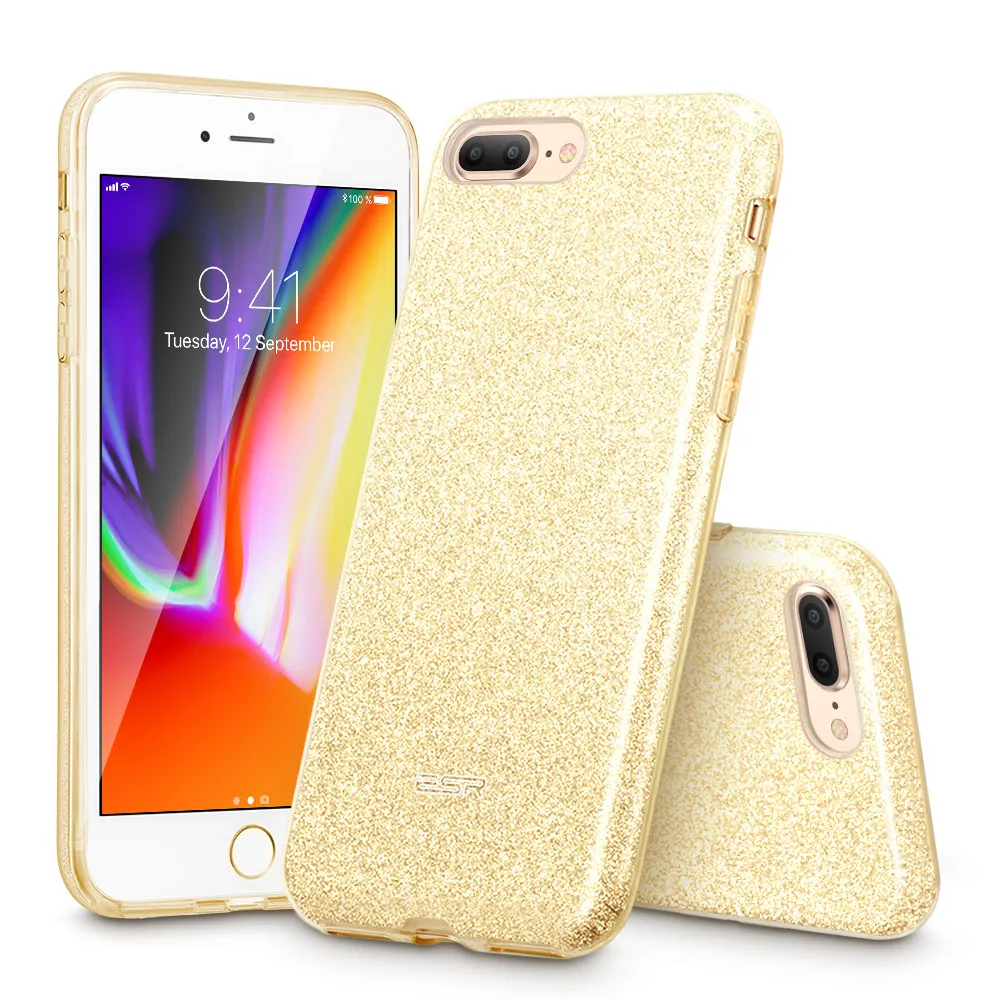 

ESR Phone case for iPhone 7 Plus/ 8 Plus Glitter Sparkle Bling luxury phone Case with 4 colors options for iPhone 7P/ 8P