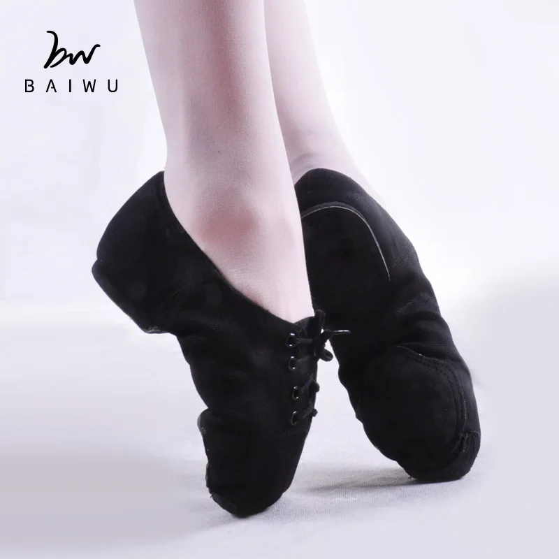 

08B5J101 Canvas Black Jazz Dance Shoes Canvas Jazz Shoes, N/a