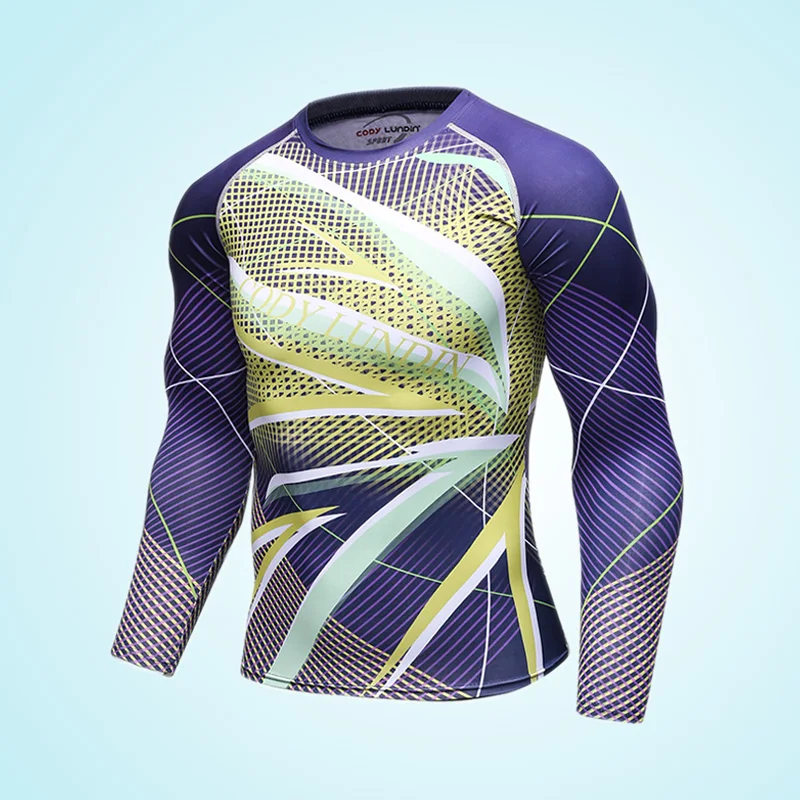 

Cody Lundin Sublimated Print Sports polyester t shirt Tight Wear Long Sleeve Fishing Shirts with your logo provide free sample, Multy