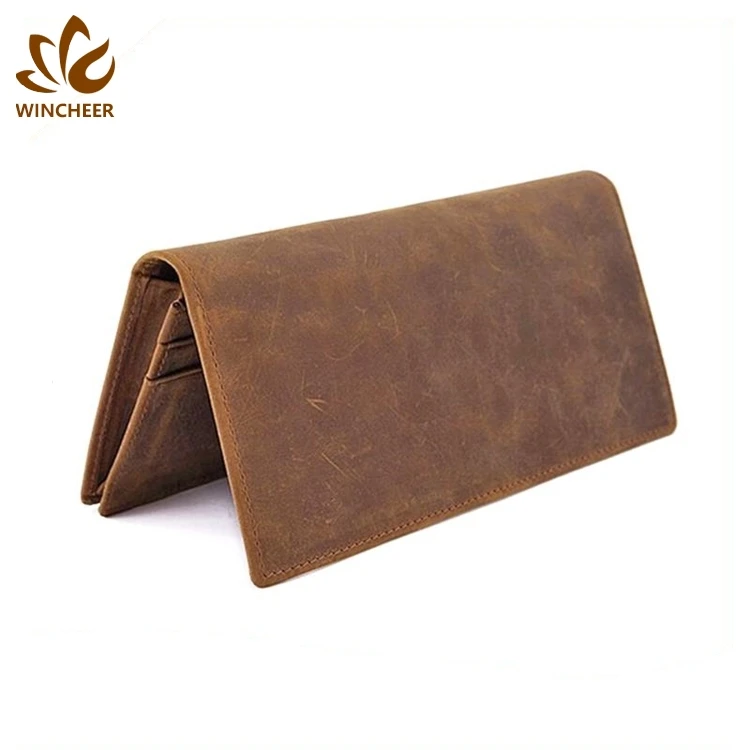 

Hot selling wholesale genuine leather slim minimalist wallet for mens