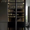 50mm wide Italy Style New cabinet door profiles anodized aluminum frame for kitchen cabinet glass door