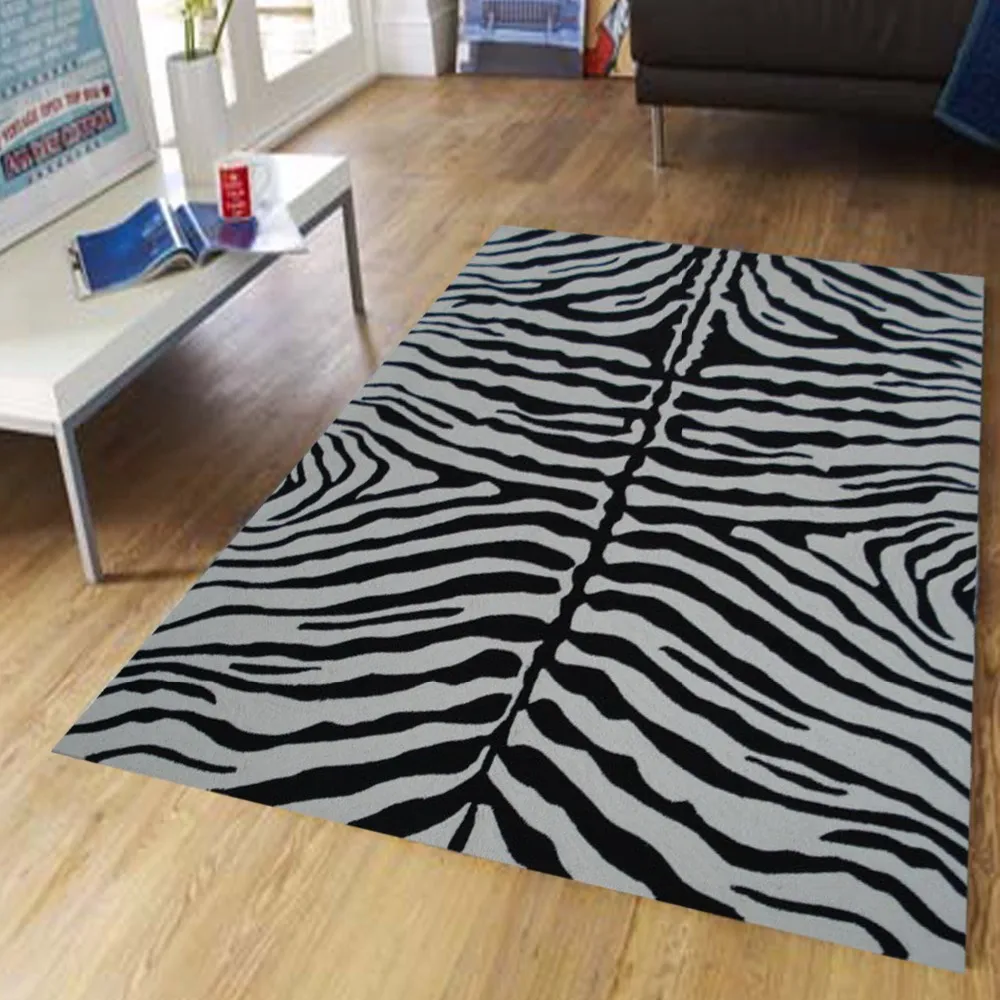 Polyester Hand Made Zebra Carpet Buy Area Zebra Carpet,Hand Made