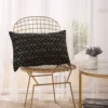 100% polyester Super soft Velvet with Geometric patterns foil printing cushion customized