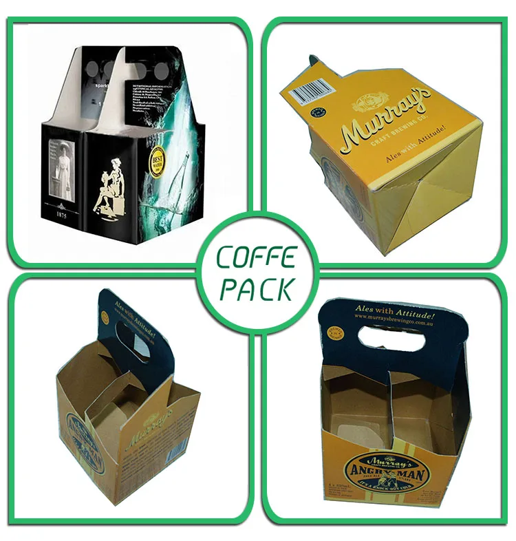 Beverage Industry 750ml 6 Pack Paper Holders Champagne Packaging Carriers With Custom Print