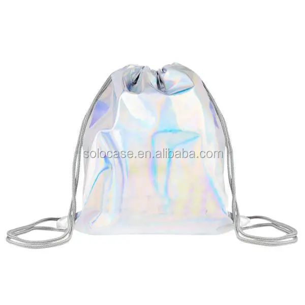 Leather Drawstring Duffel Bag