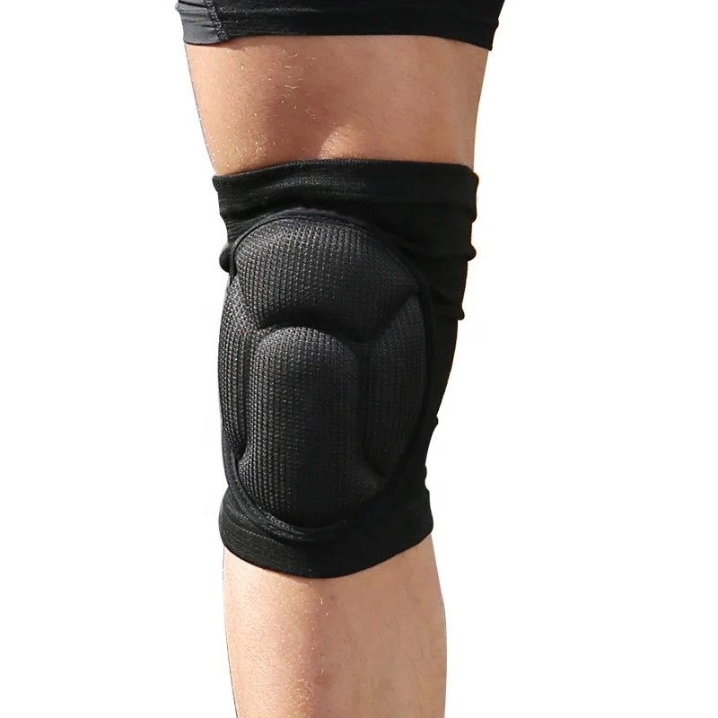 

Soft Breathable Knitted Knee Brace Support, Black;blue