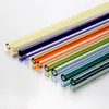 Reusable High Silicate Glass Straw Wedding Birthday Party Drinking Straws Set with Cleaning Brush