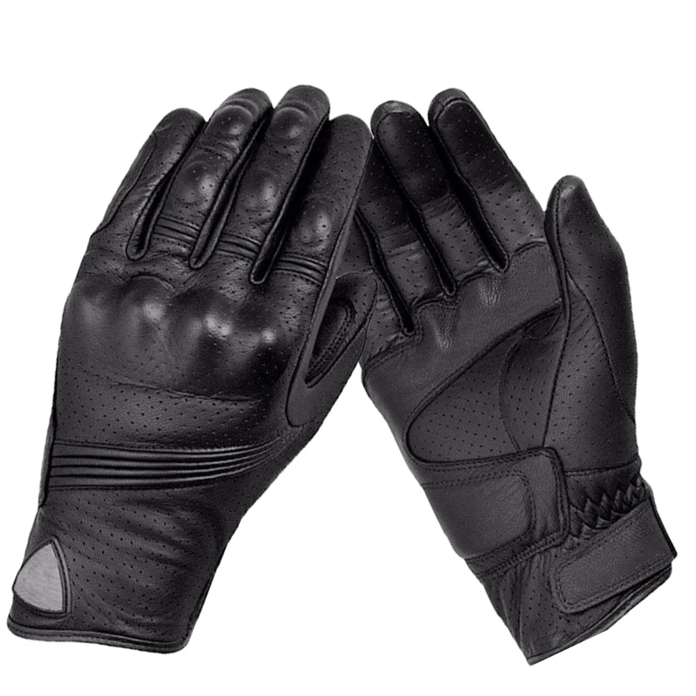 

Wholesale Motorcycle Motorbike Leather Gloves Vintage, Black and customized