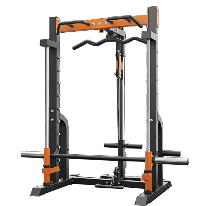 Commercial Workout Power Cage Rack Multi-functional Gym Cable Crossover ...