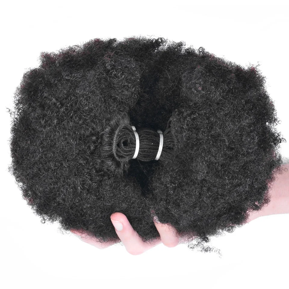 

Short curly hair brazilian kinky curly 100% human hair weave