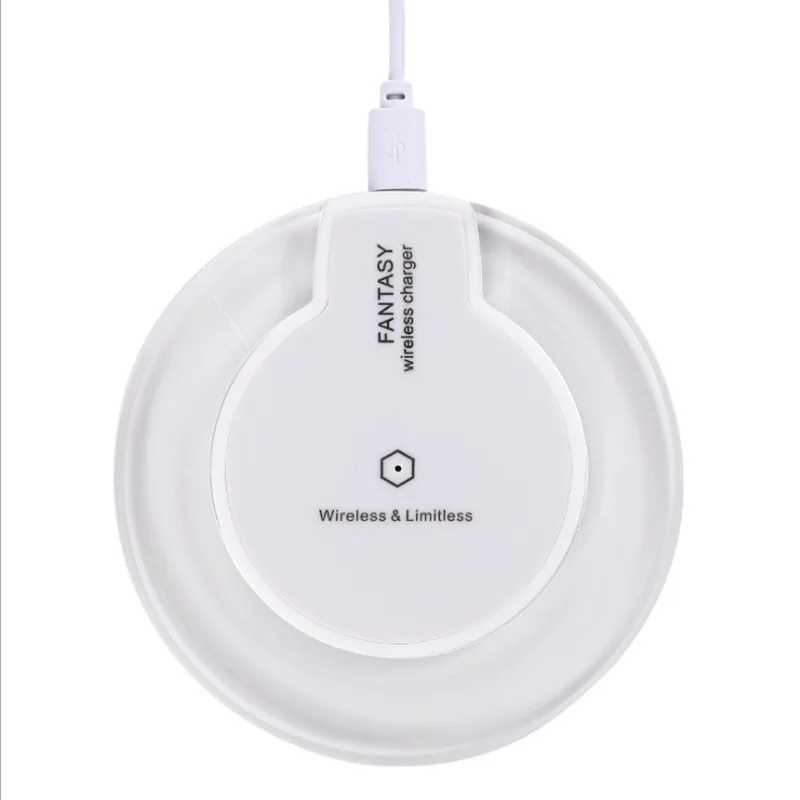

SHENZHEN Factory Round Crystal Fantasy Wireless Charging Pad Qi Wireless Charger for Samsung Galaxy S8/S6/S7/S7EDGE/Note5, White / black