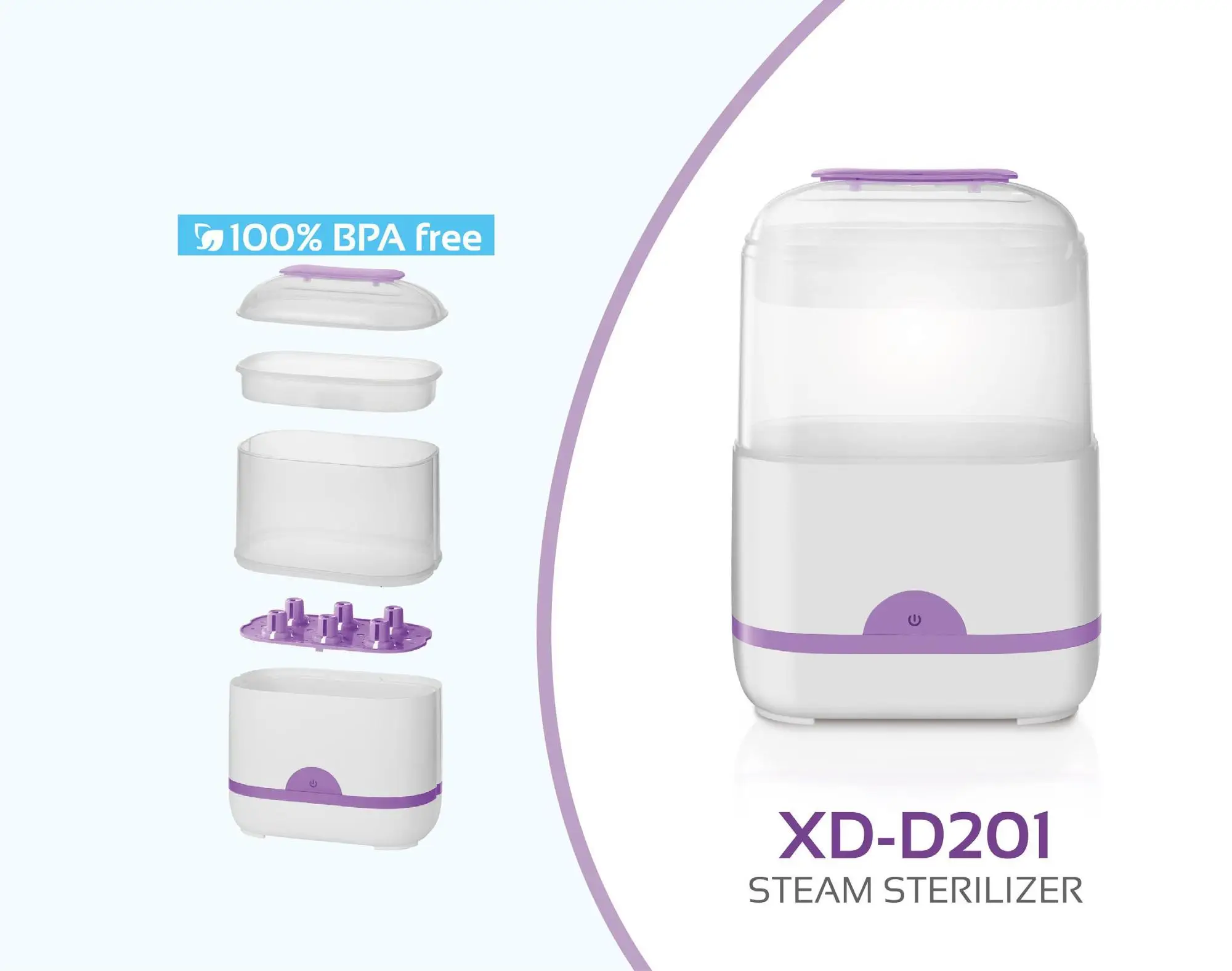 

Big Capacity Super Powerful Baby Feeding Bottle Items Sterilizer, Optional