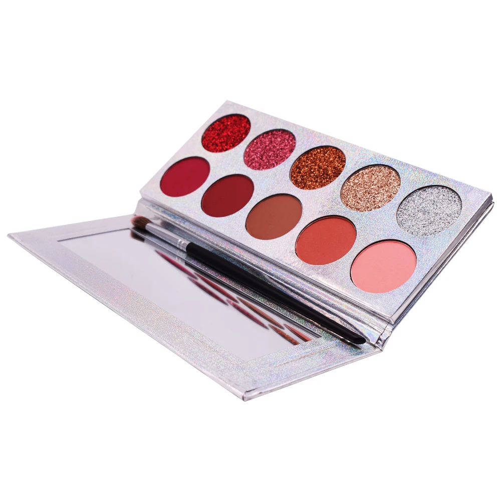 

Custom Label Eyeshadow Palette Matte and Shimmer 10 Colors Wholesale Palette