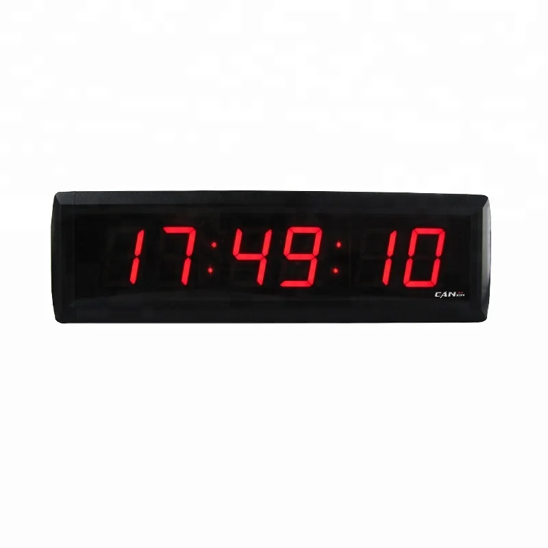 

New Products Red 7 Segment 1.8 Inch 6 Digits Led Display Clocks Home Decor Wall