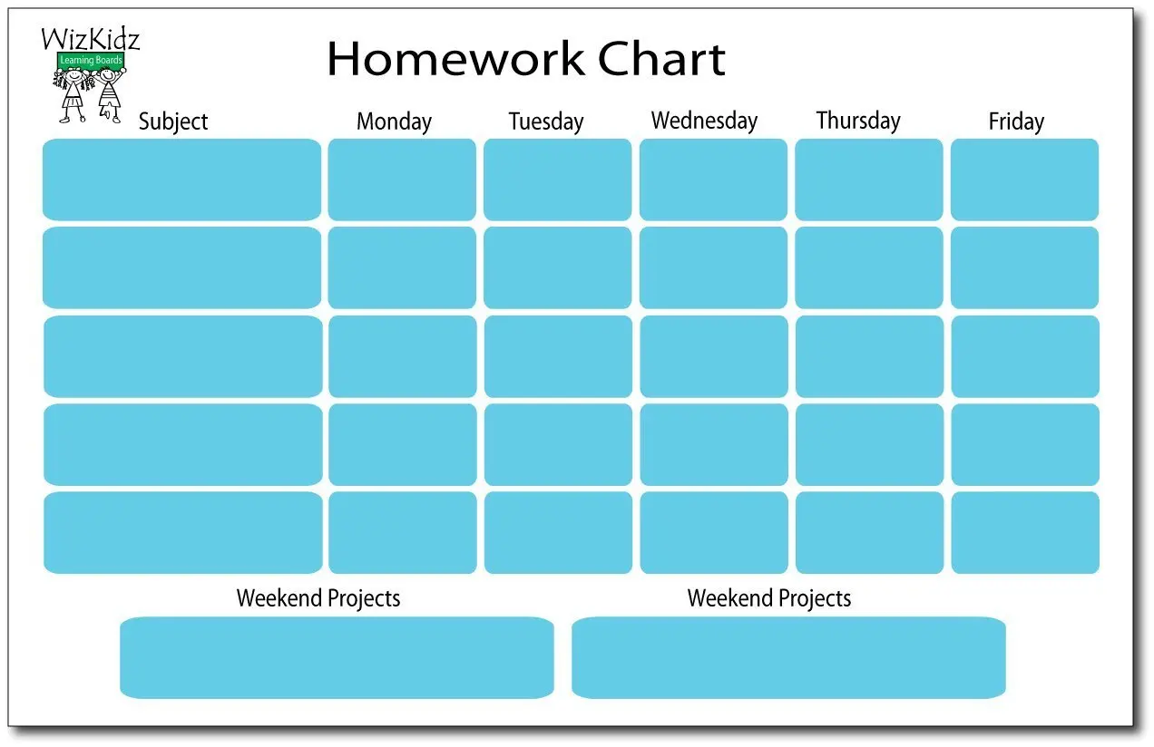 Homework Chart Poster