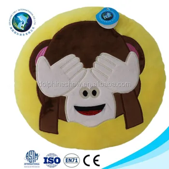 monkey emoji plush