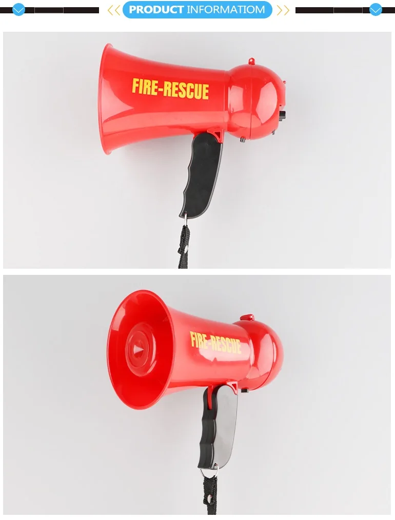 Fire rescue mini plastic toy megaphone for kids.jpg