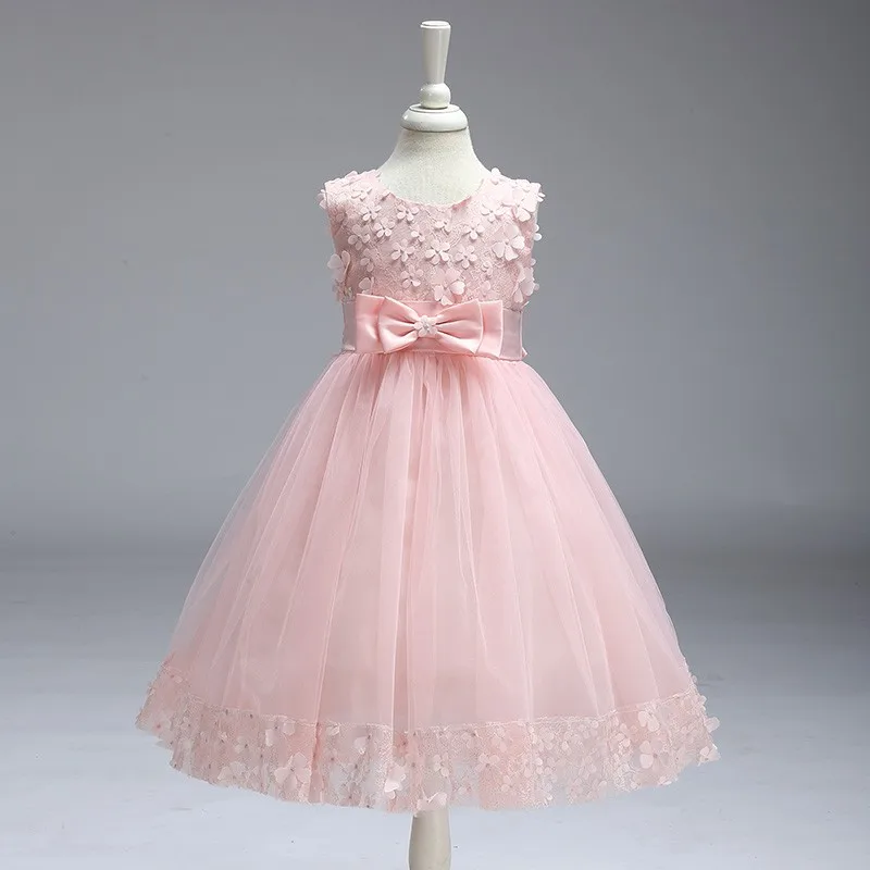 

Wholesale children frock design wedding dress bridal gown baby girl lace puffy party dress LL314, Apple green;pink;purple;maroom
