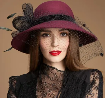 womens wool wide brim hat