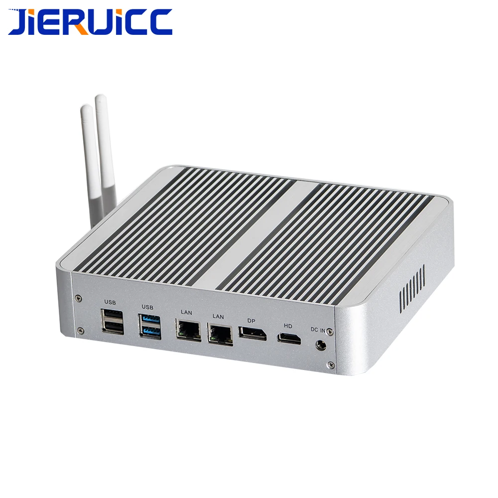 

Cheap Fanless Mini Computer i5 7th Mini PC Dual Gigabit Lan HD DP Dual Display 4k Office Mini PC HTPC