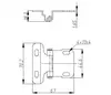 Wholesale Price Home Decorative Door Lock Hinge Stainless Steel Bathroom Shower Glass Door Hinge