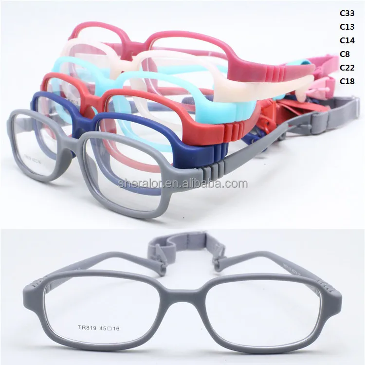 

drop sales high classic middle age children TR90 eyeglasses rectangle frame flexible hingeless temple with adjustable strap