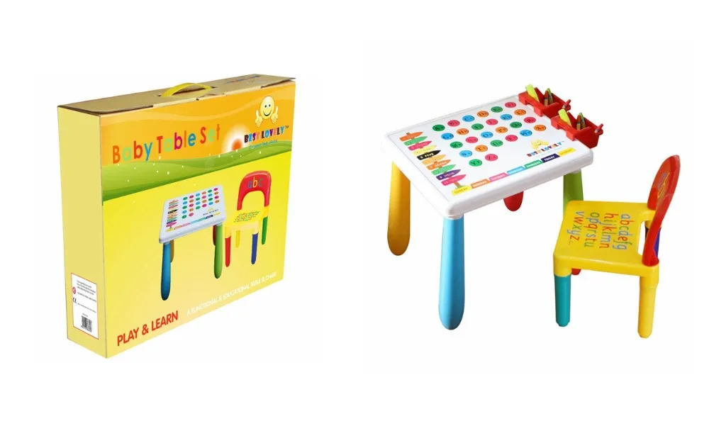 2019 Wholesale Multifunction Baby Kids Furniture Plastic Folding Table