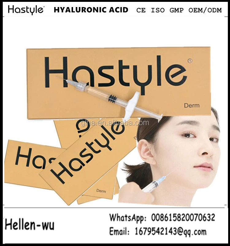 

DERM HASTYLE 2ml 2017 Hyaluronic Acid Filler Hyaluronic Acid Filler, White