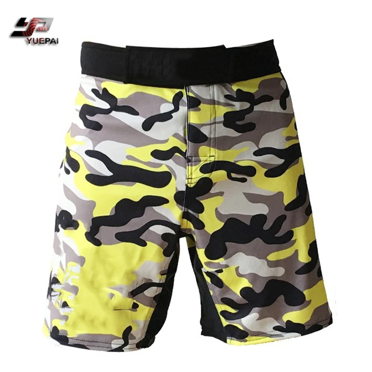 
High stretch Martial Arts grappling Kickboxing jiu jitsu BJJ Fight Muay Thai Custom Sublimation MMA short Boxing Shorts 