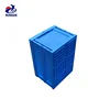 customized folding plastic transparent transportation track warehouse storage stacking crate container bins containers