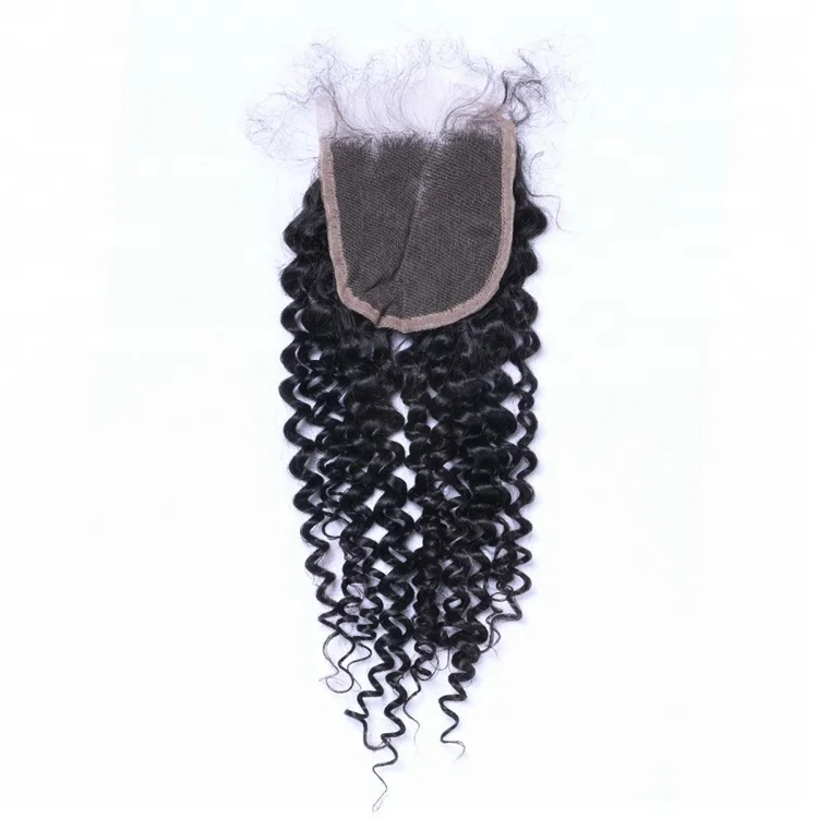 

wholesale natural color kinky curly cheap front lace closure